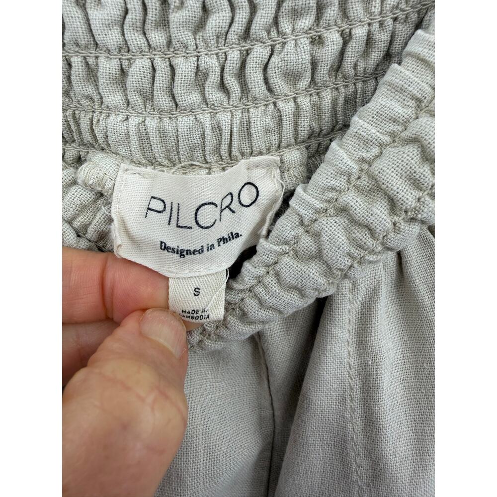 Pilcro Nutmeg Relaxed Linen Blend Pull On Jogger Pants Small Anthropologie Boho - Picture 6 of 11